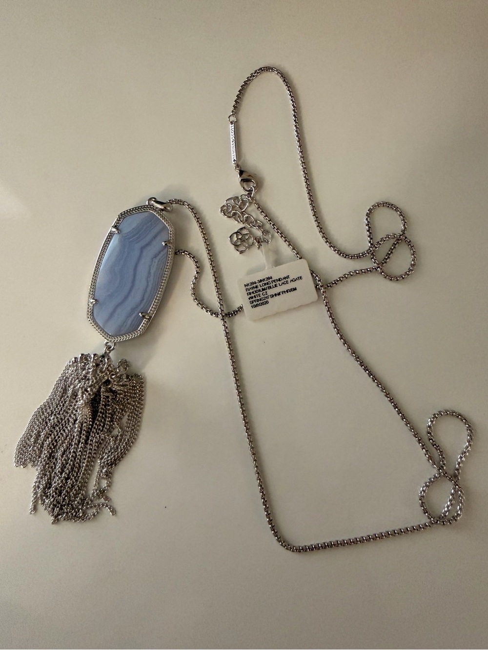 PROTO Kendra Scott Rayne in Blue Lace Agate